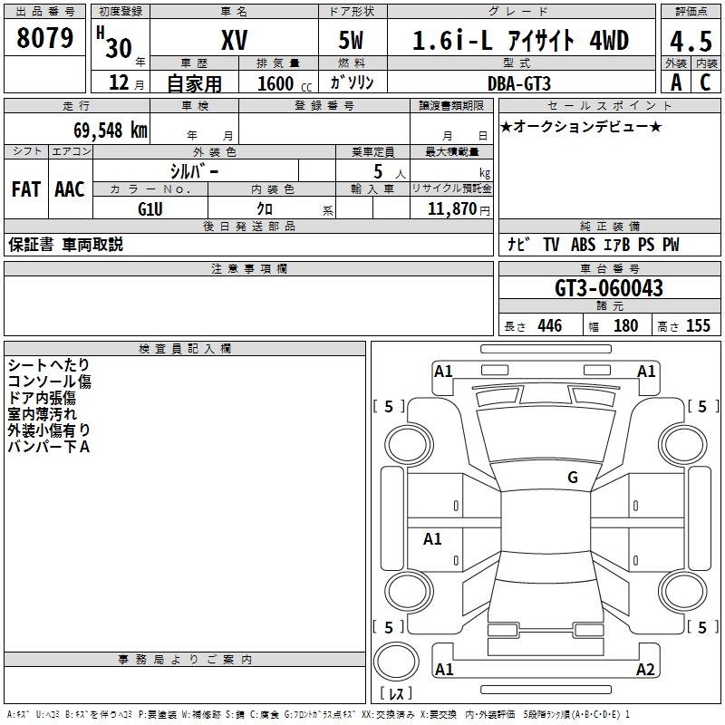 SUBARU XV