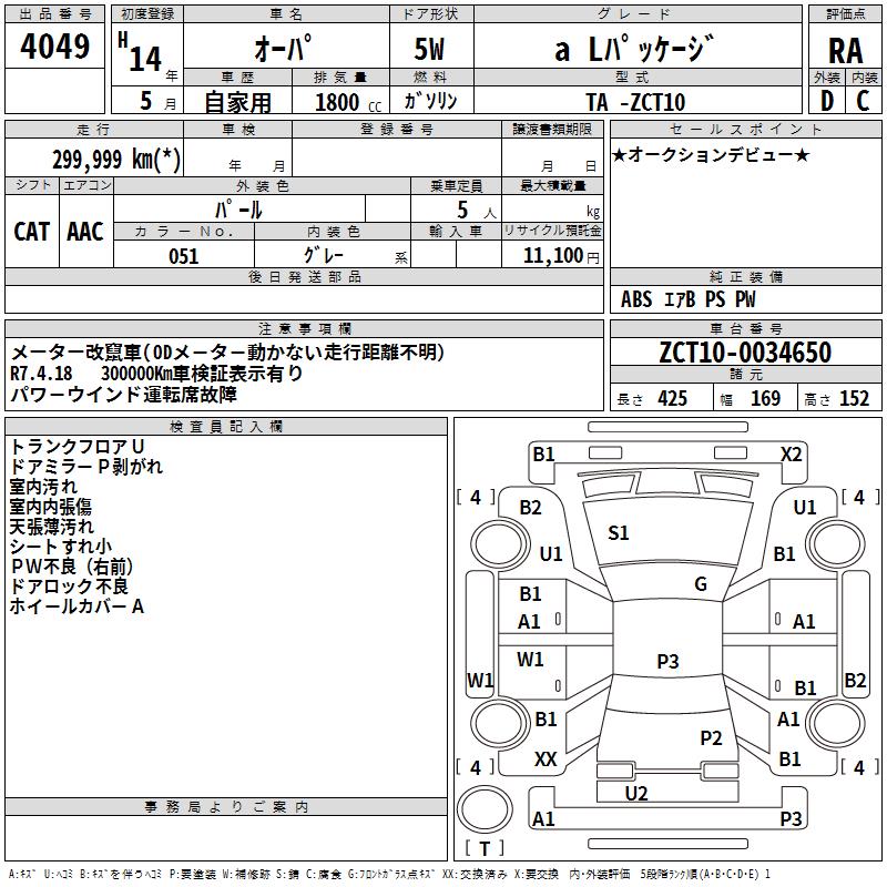 TOYOTA OPA