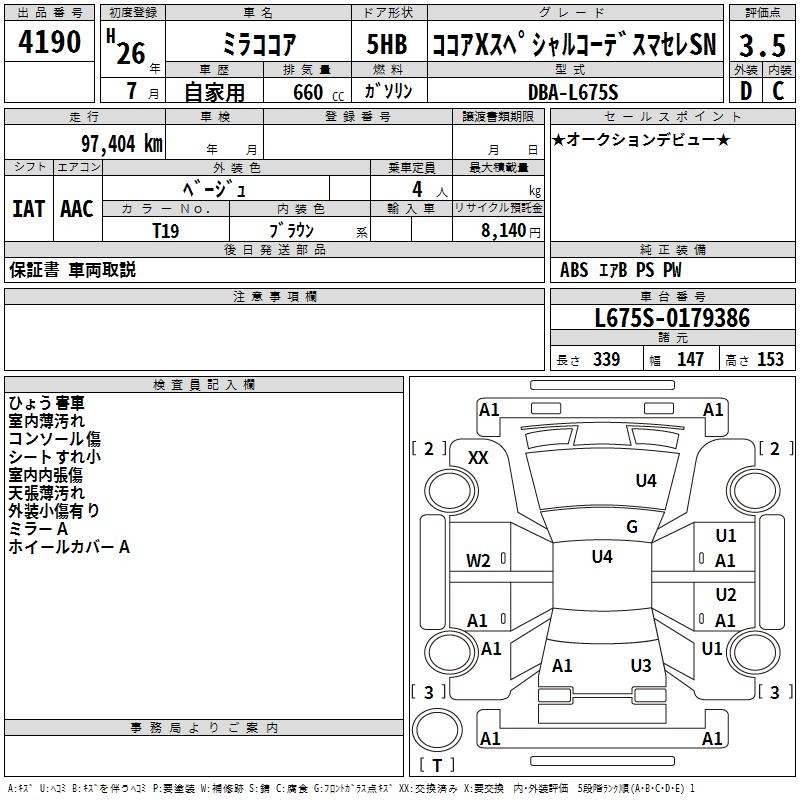 DAIHATSU MIRA COCOA