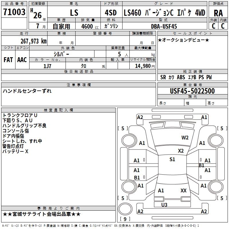 LEXUS LS460