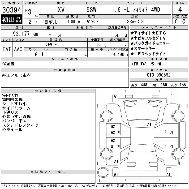 SUBARU XV