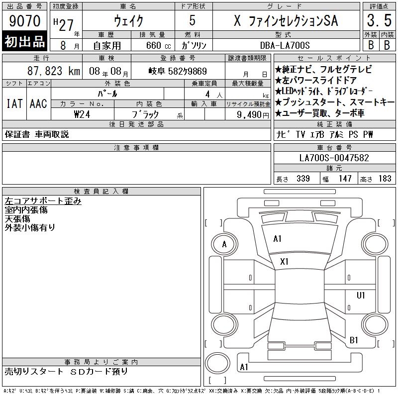 DAIHATSU WAKE