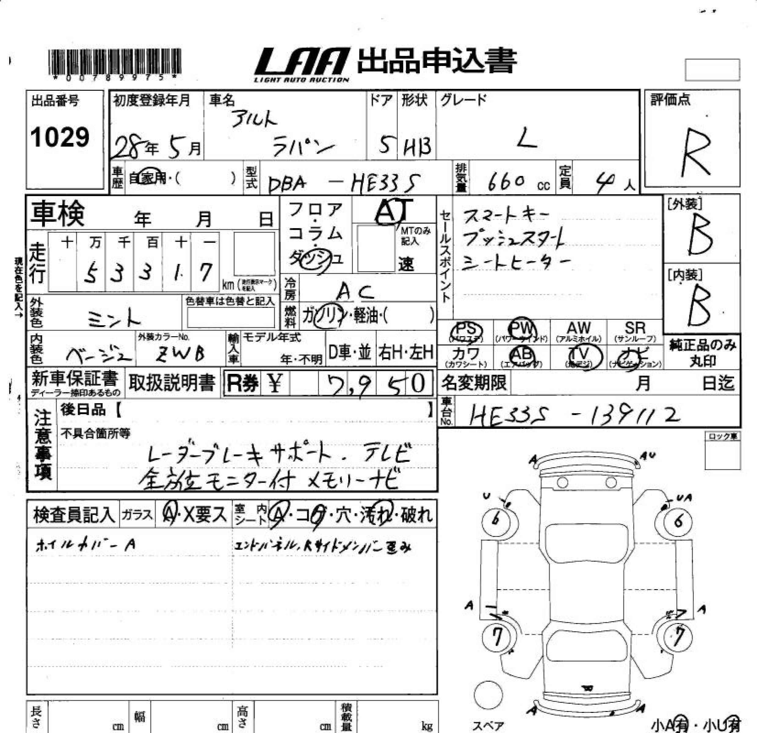 SUZUKI ALTO LAPIN