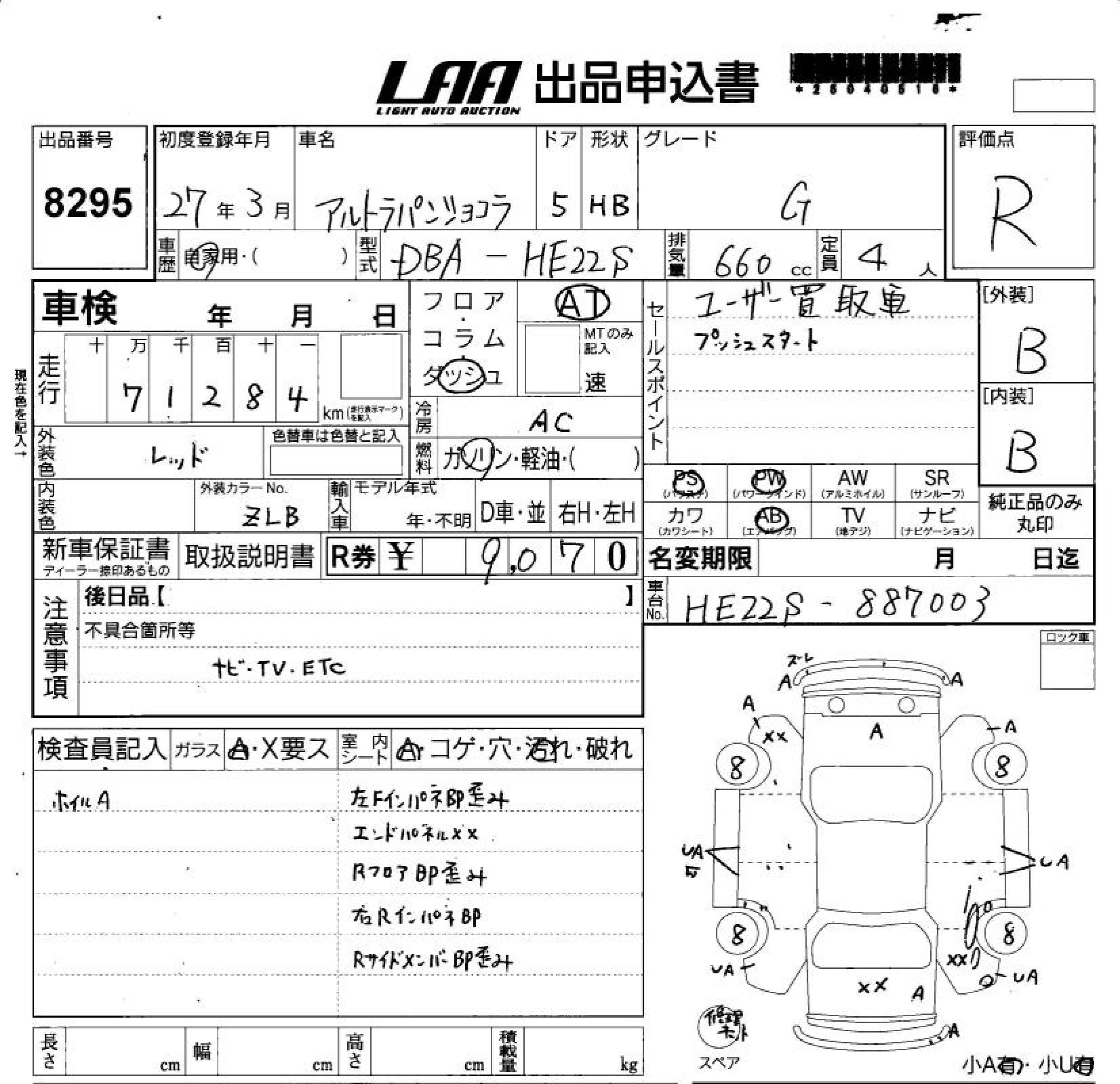 SUZUKI ALTO LAPIN