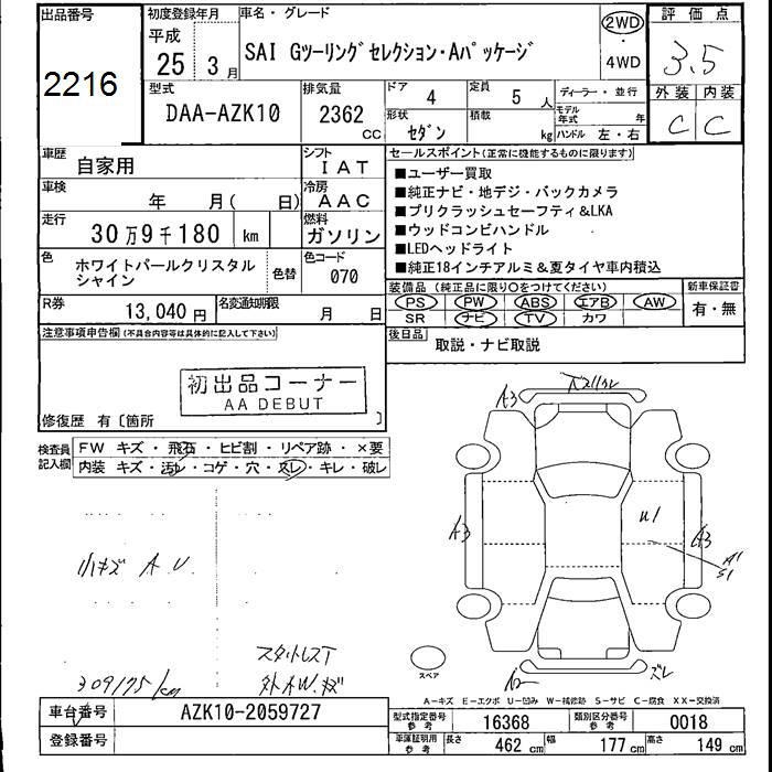 TOYOTA SAI