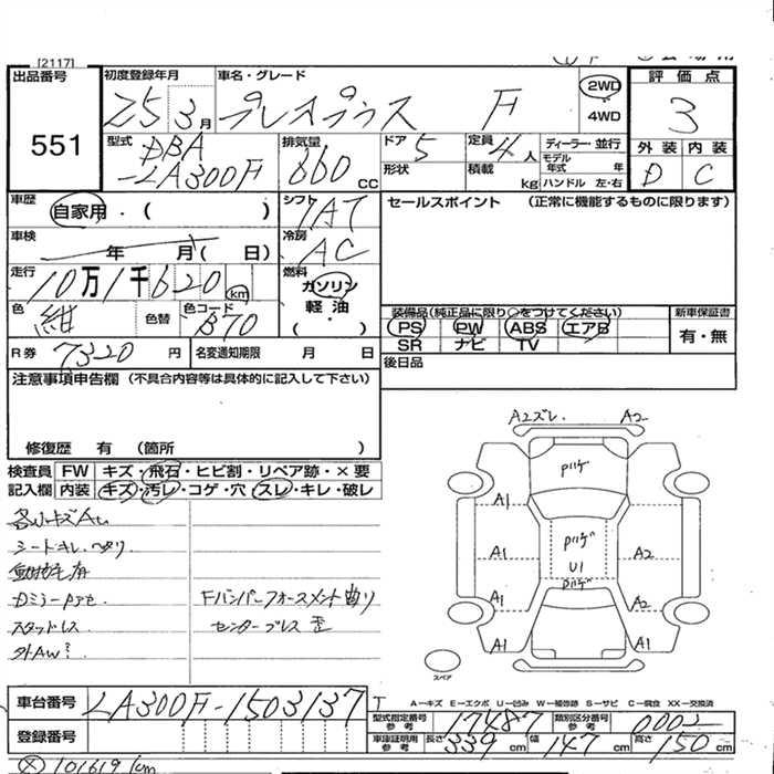 SUBARU PLEO PLUS