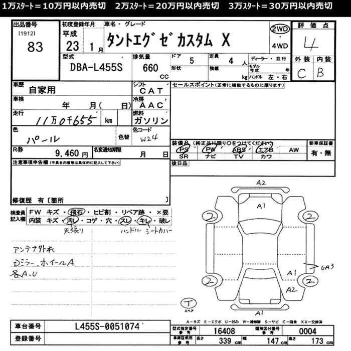DAIHATSU TANTO EXE