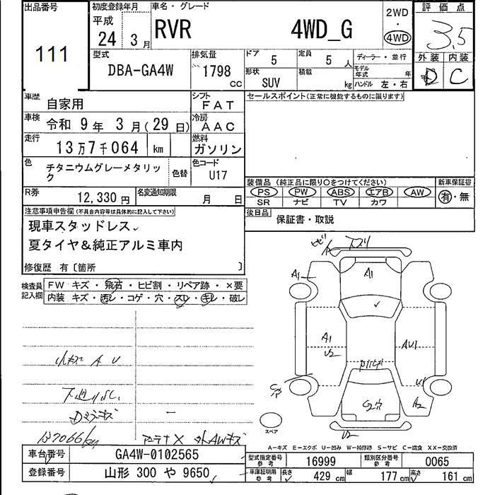 MITSUBISHI RVR