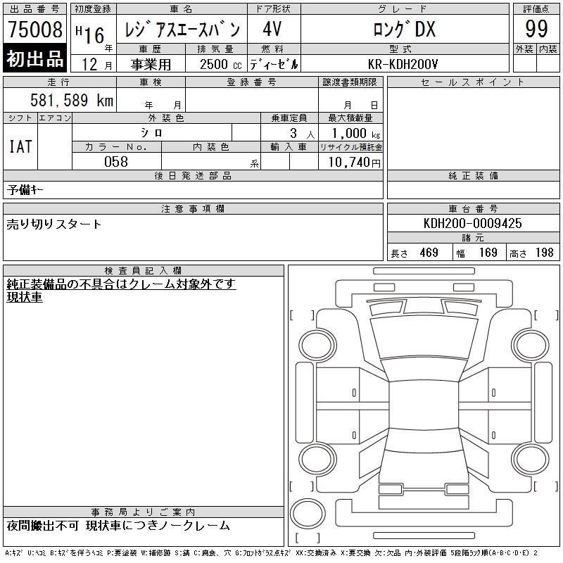 TOYOTA REGIUS ACE