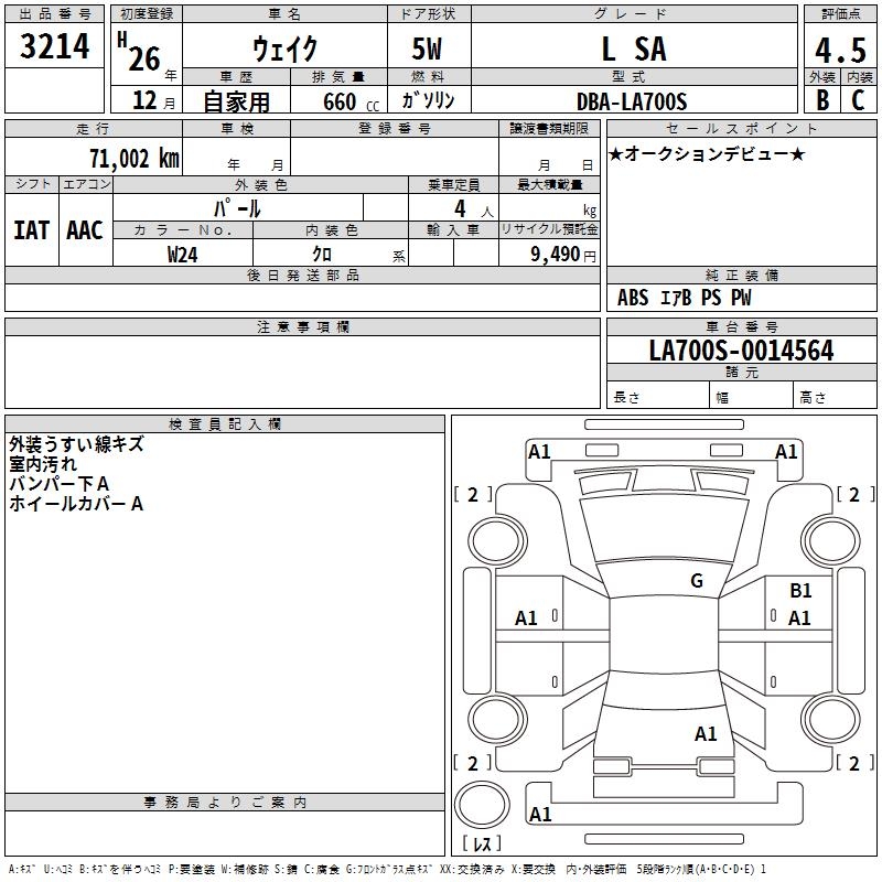 DAIHATSU WAKE