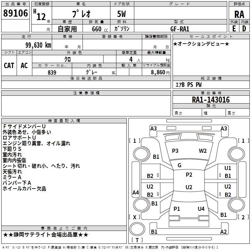 SUBARU PLEO