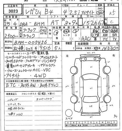 SUBARU LEGACY B4