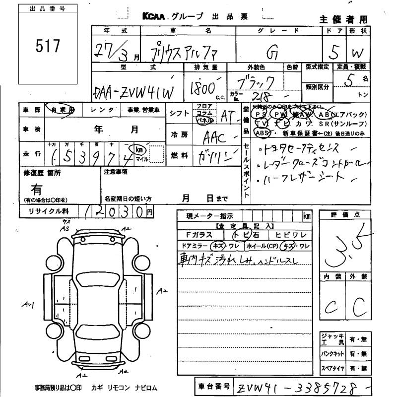 TOYOTA PRIUS ALPHA