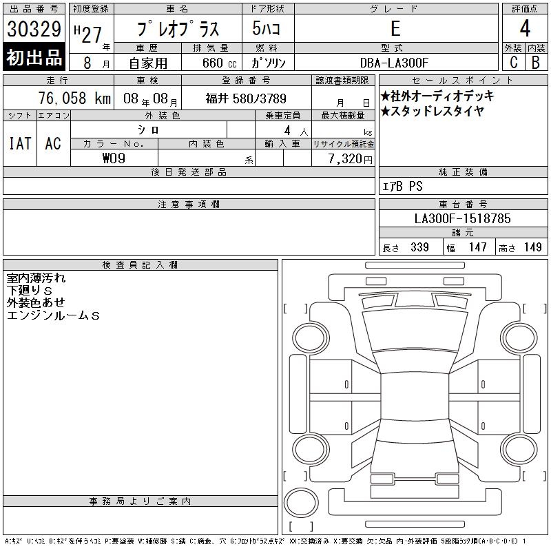 SUBARU PLEO PLUS