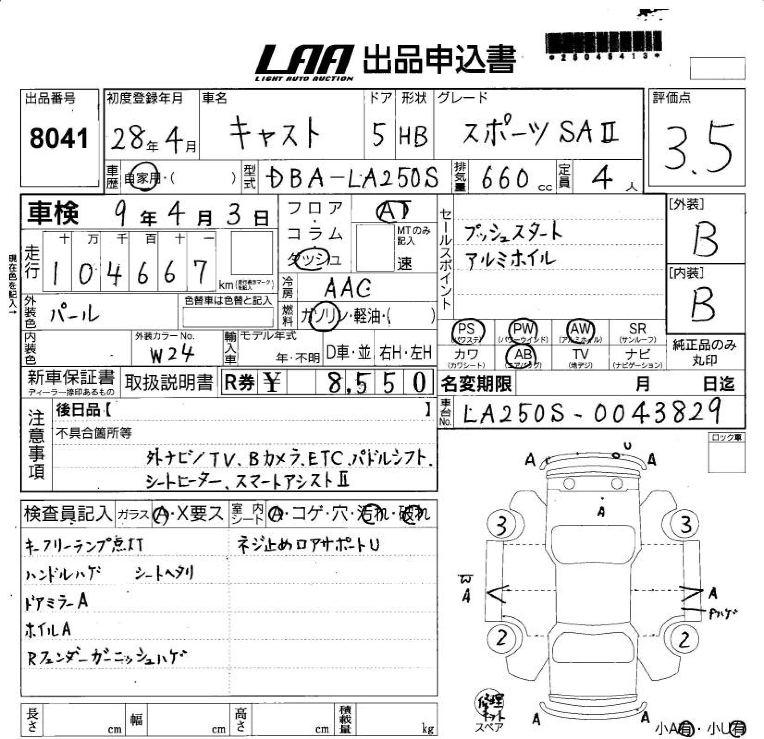 DAIHATSU CAST