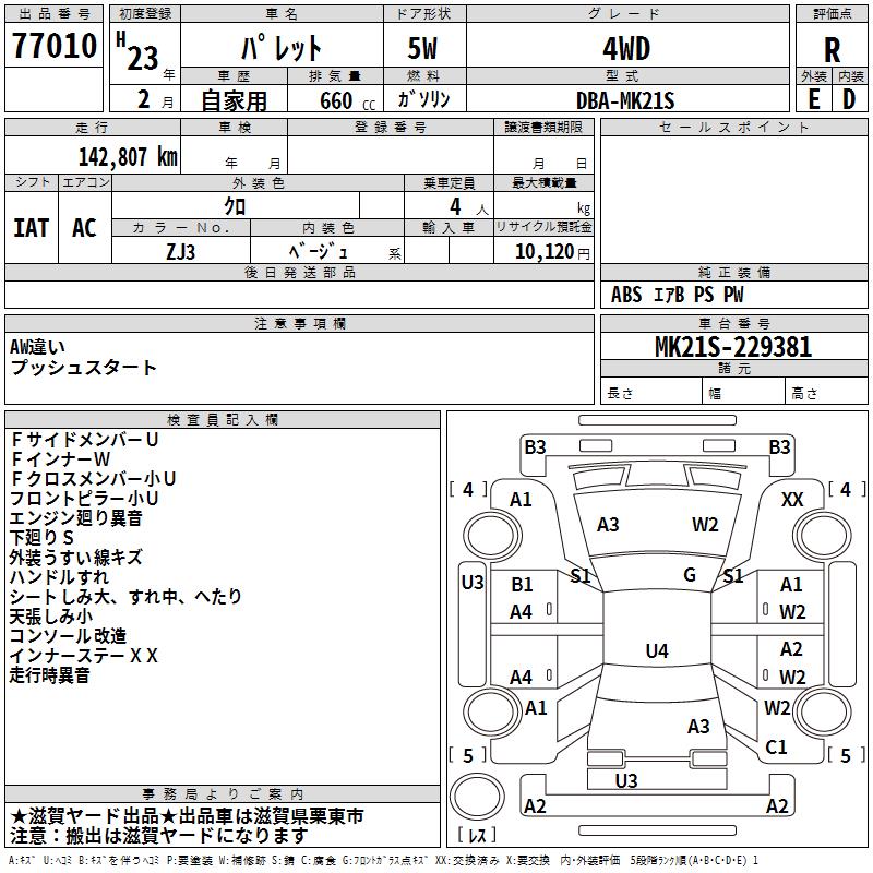 SUZUKI PALETTE