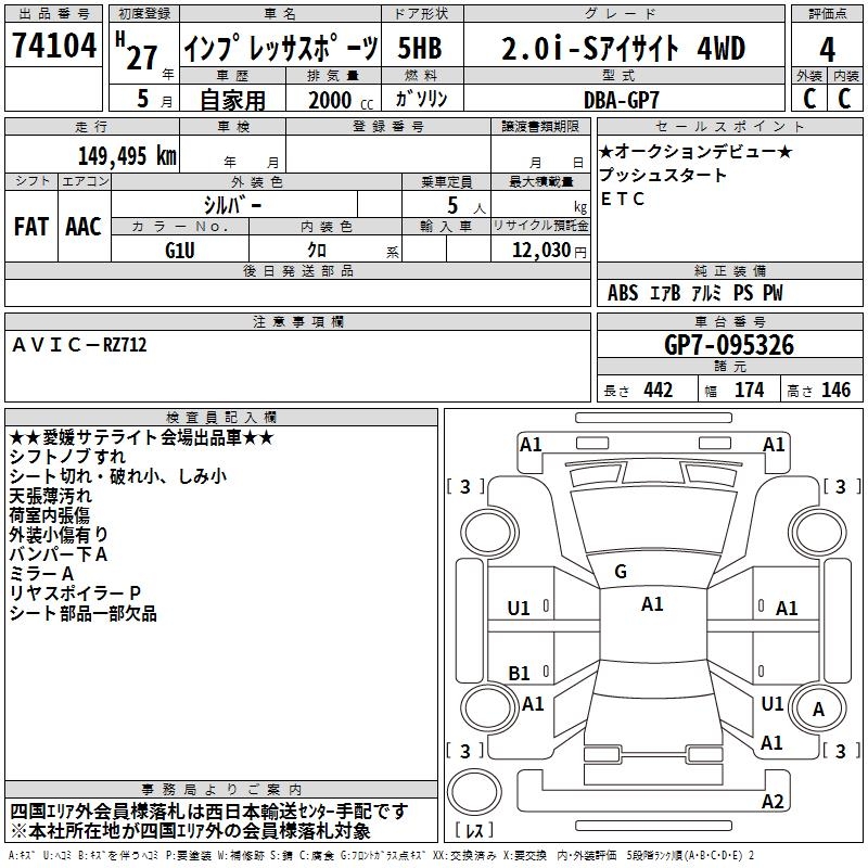 SUBARU XV