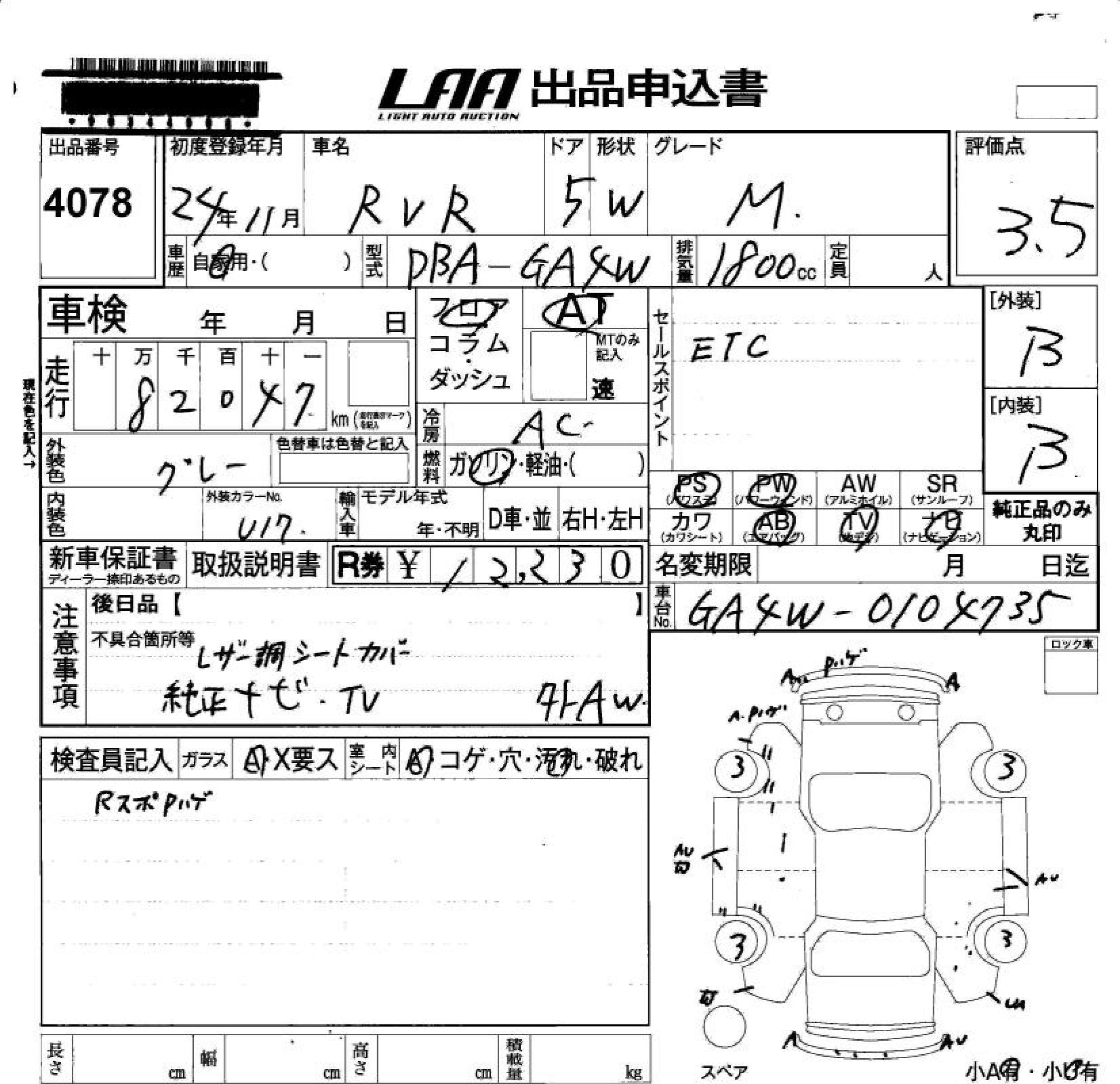 MITSUBISHI RVR