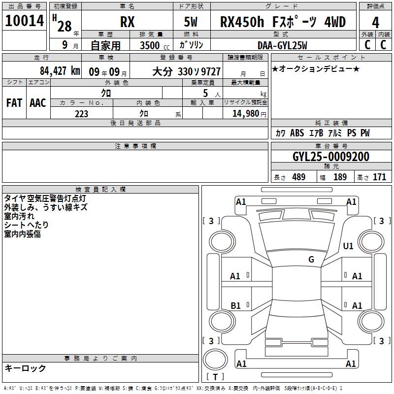 LEXUS RX450H