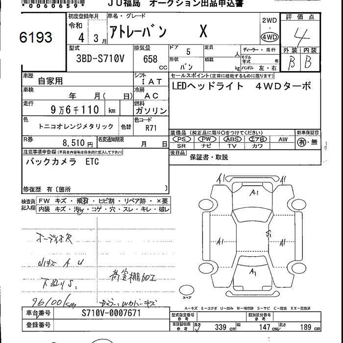 DAIHATSU ATRAI