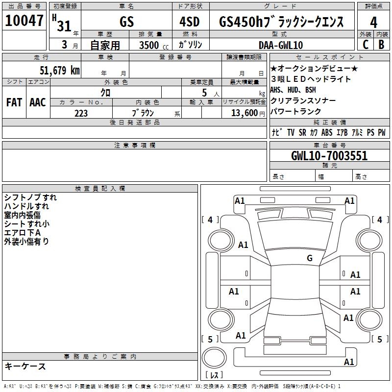 LEXUS GS450H
