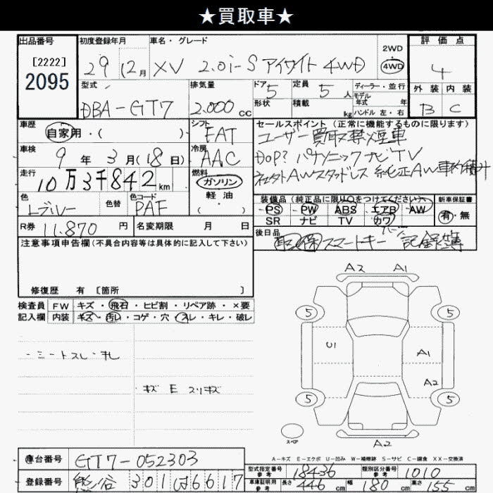 SUBARU XV