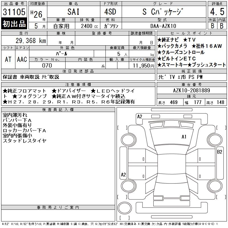 TOYOTA SAI