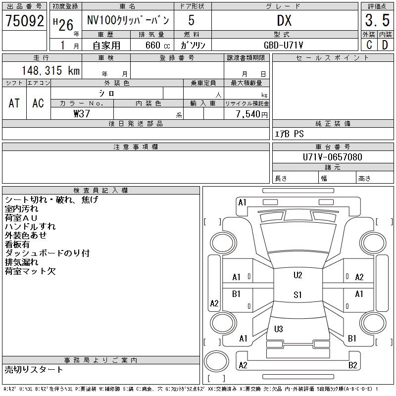 NISSAN NV100 CLIPPER