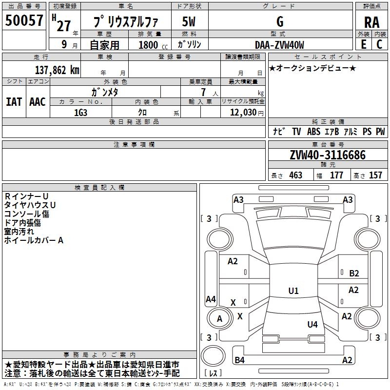 TOYOTA PRIUS ALPHA