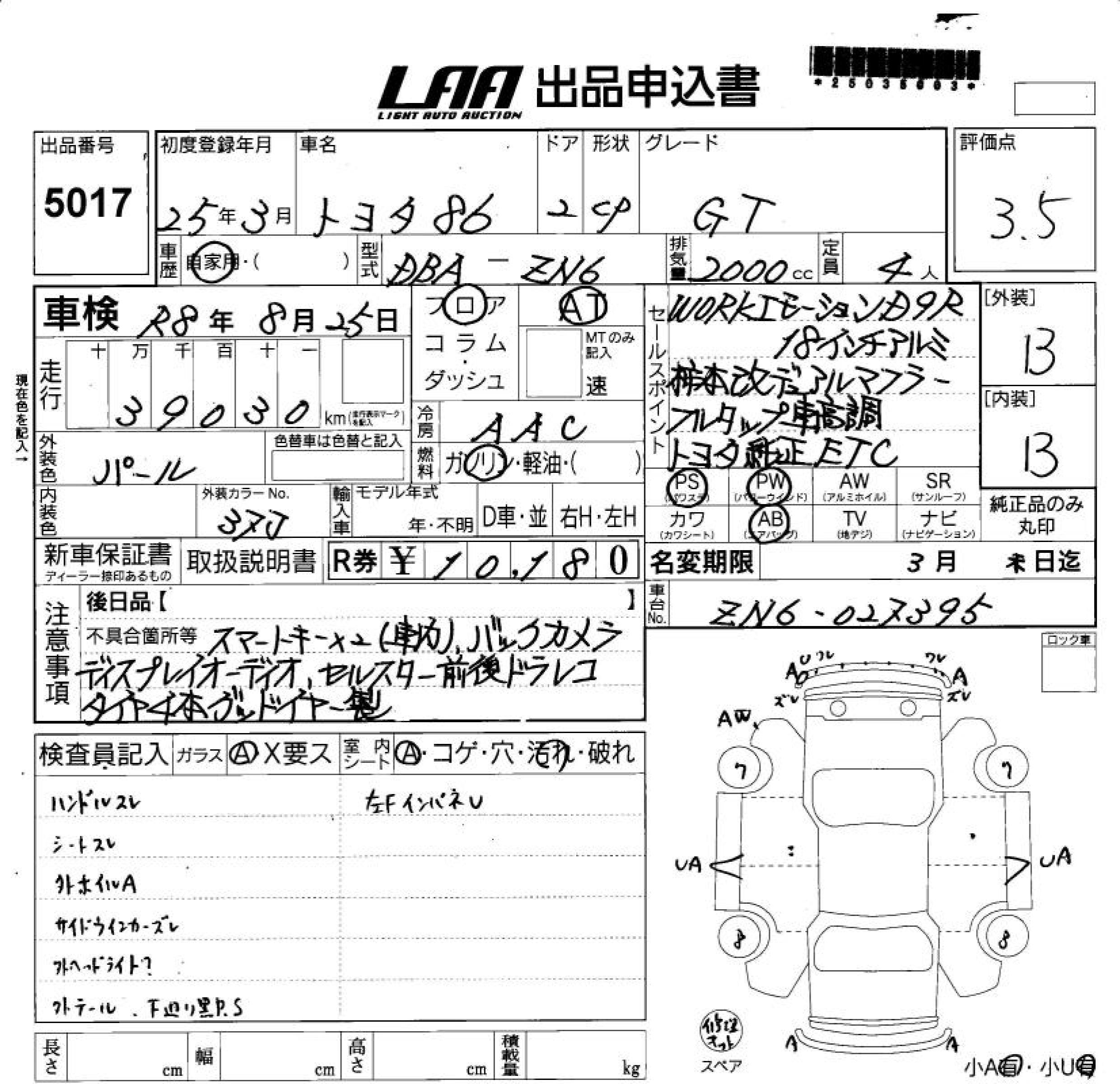 TOYOTA GT 86