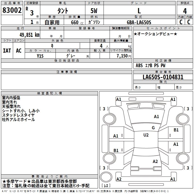 DAIHATSU TANTO