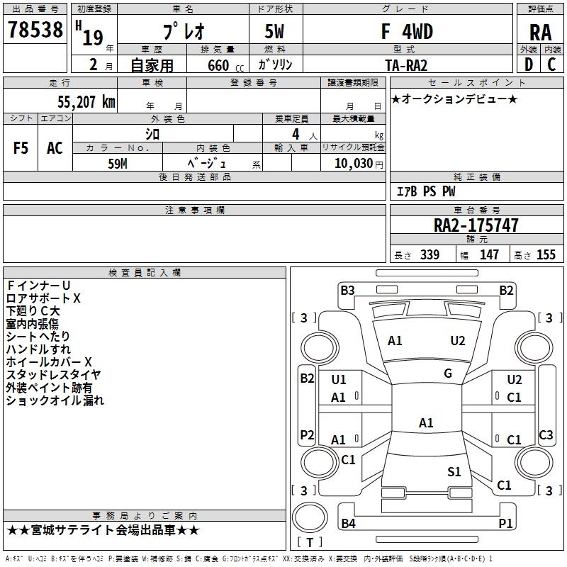SUBARU PLEO