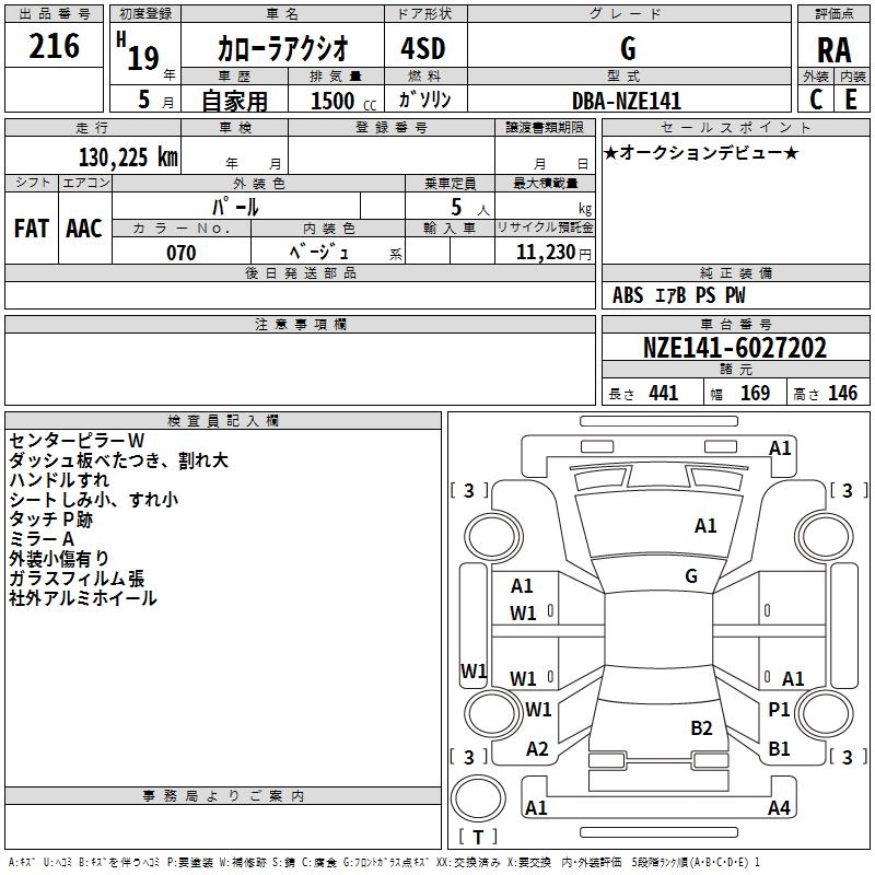 TOYOTA COROLLA AXIO