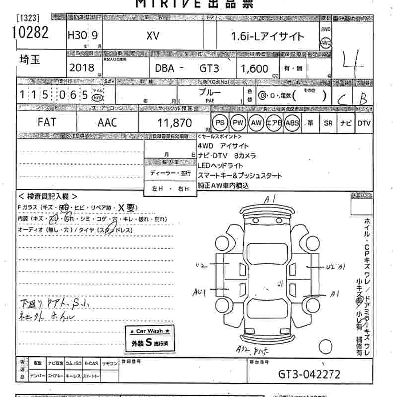 SUBARU XV