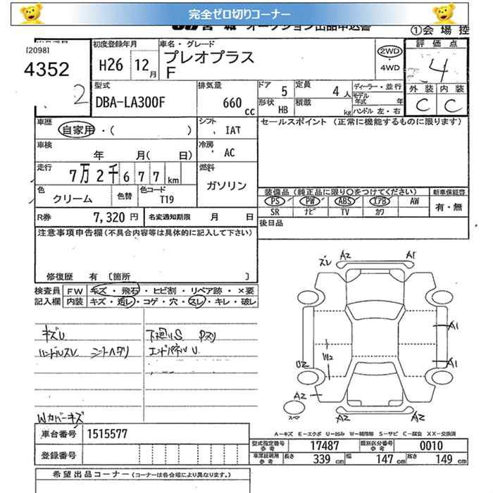 SUBARU PLEO PLUS