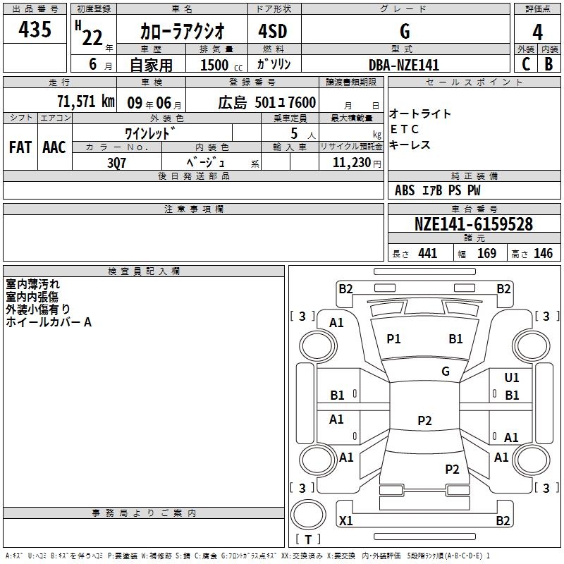 TOYOTA COROLLA AXIO
