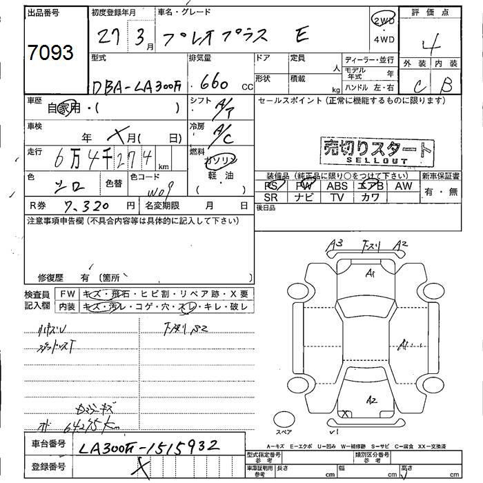 SUBARU PLEO PLUS