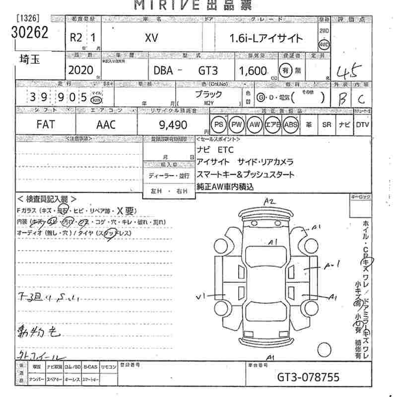 SUBARU XV