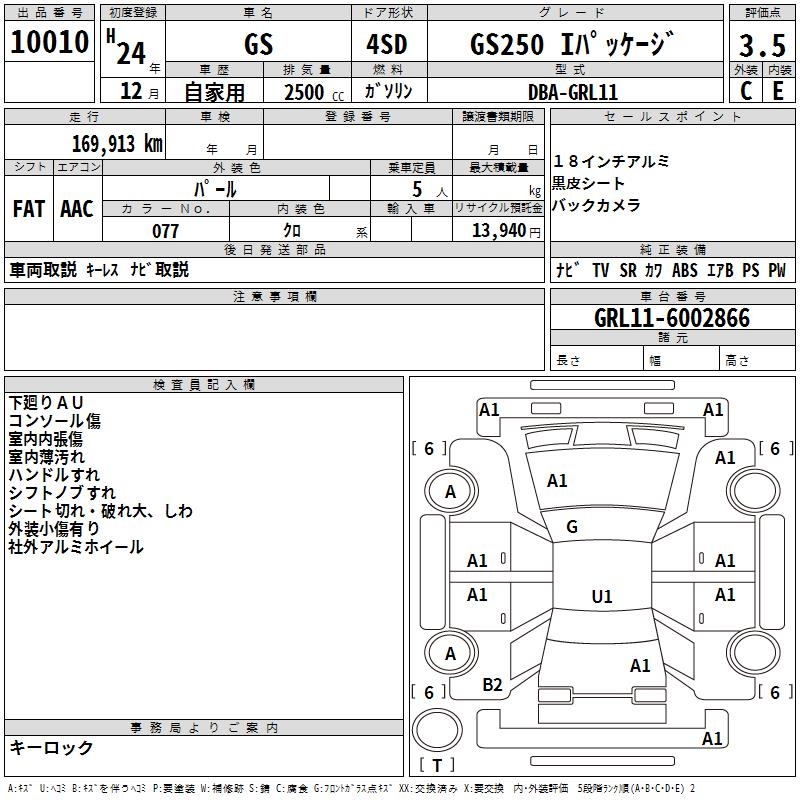 LEXUS GS250