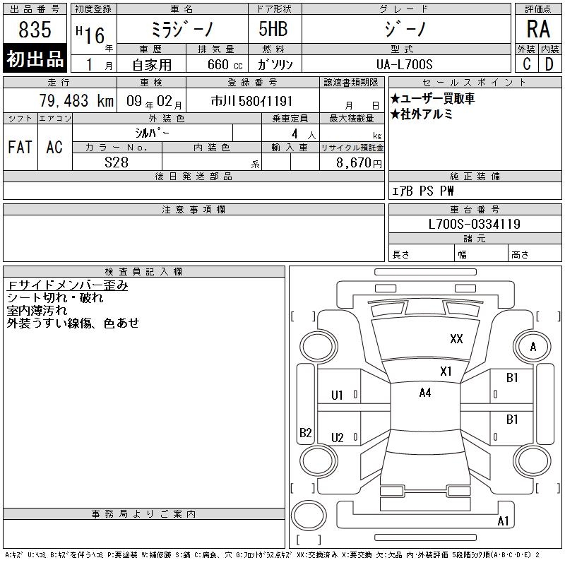 DAIHATSU MIRA GINO