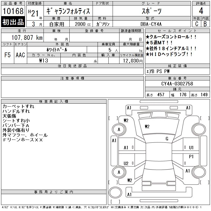 MITSUBISHI GALANT FORTIS