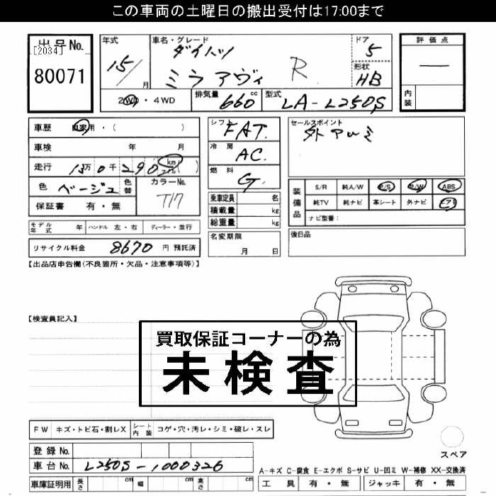 DAIHATSU MIRA AVY