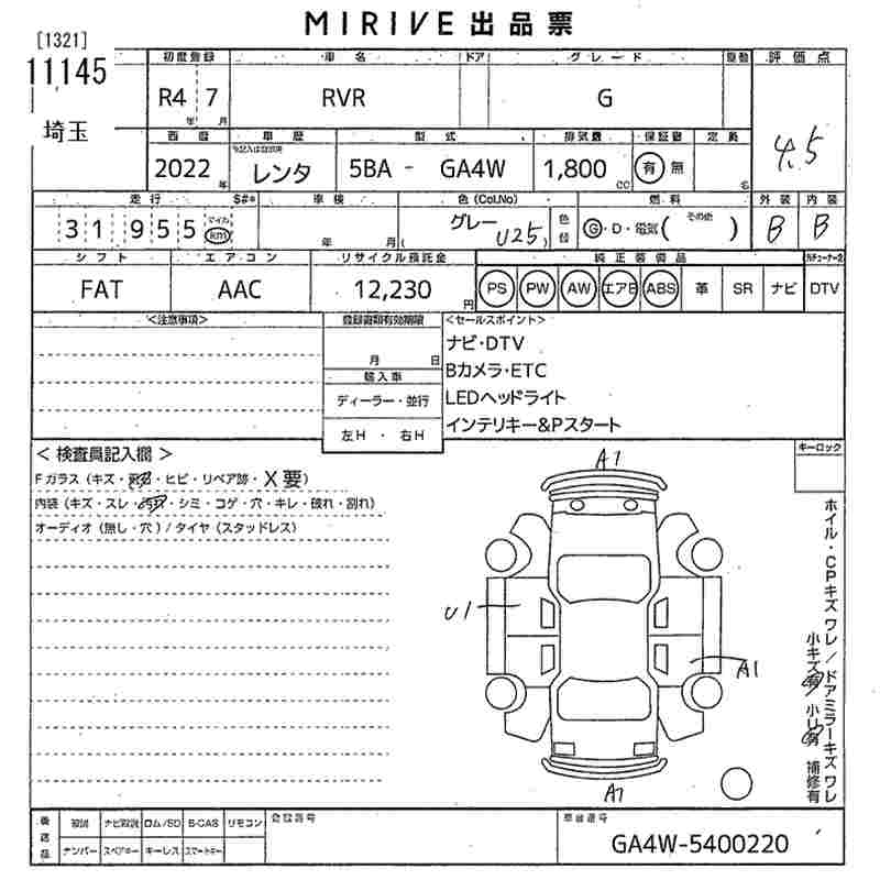 MITSUBISHI RVR