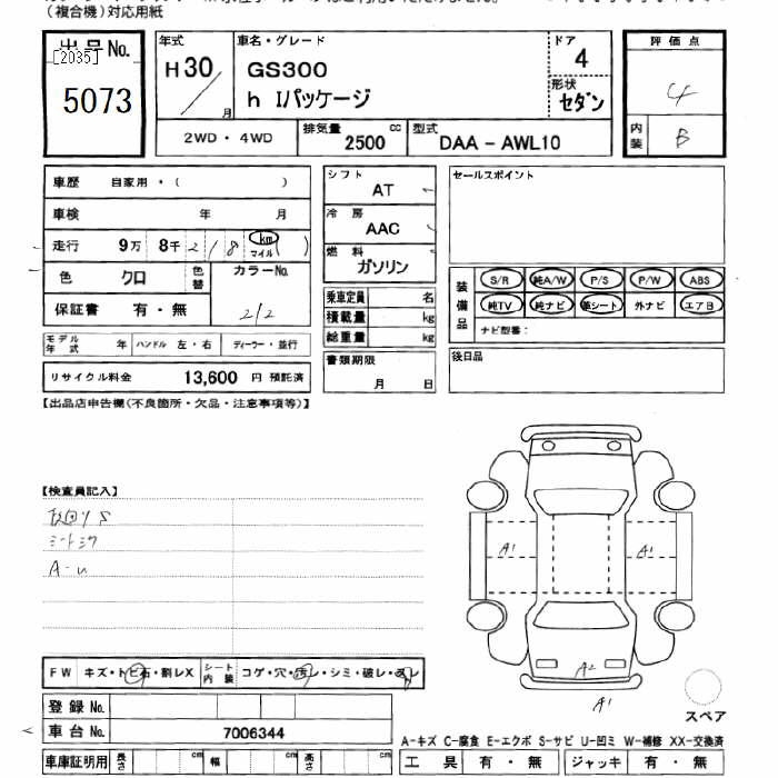 LEXUS GS300H