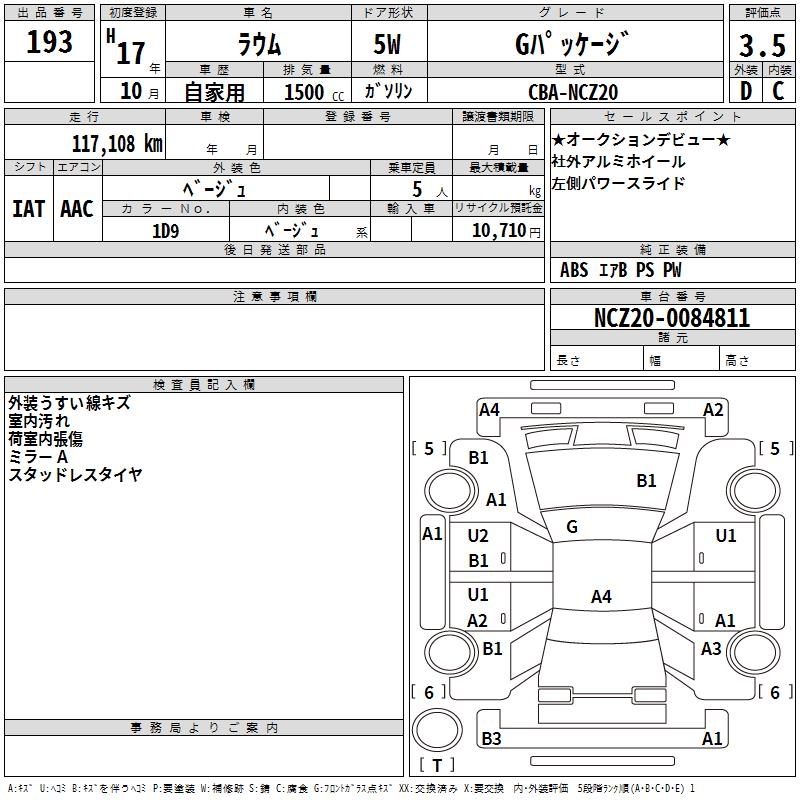TOYOTA RAUM