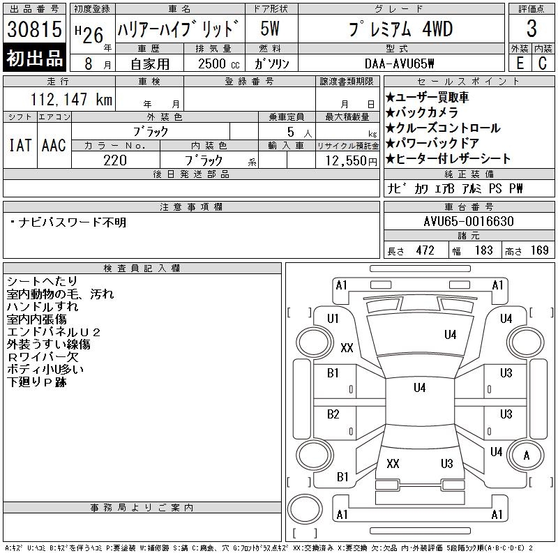 TOYOTA HARRIER