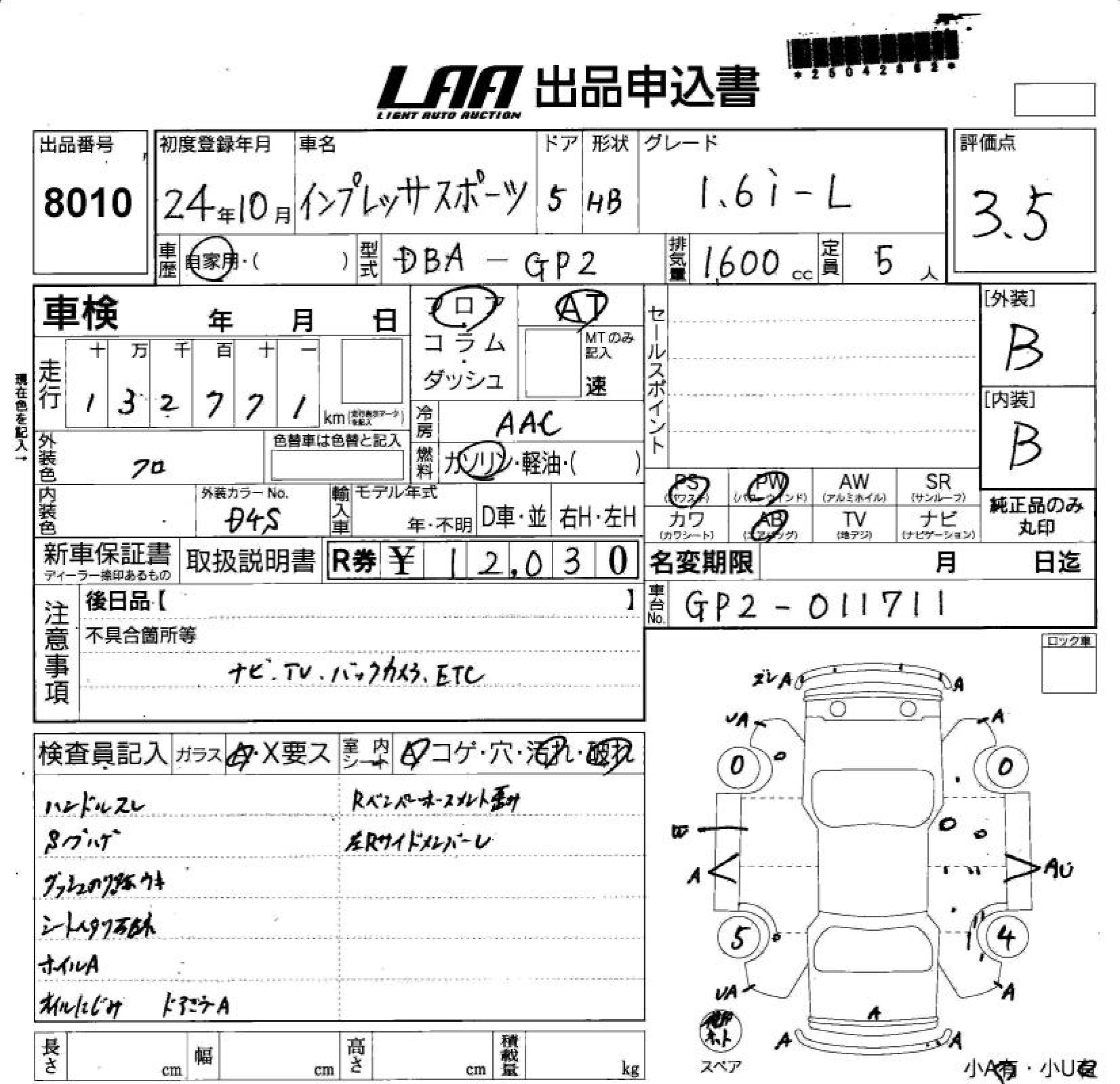 SUBARU IMPREZA
