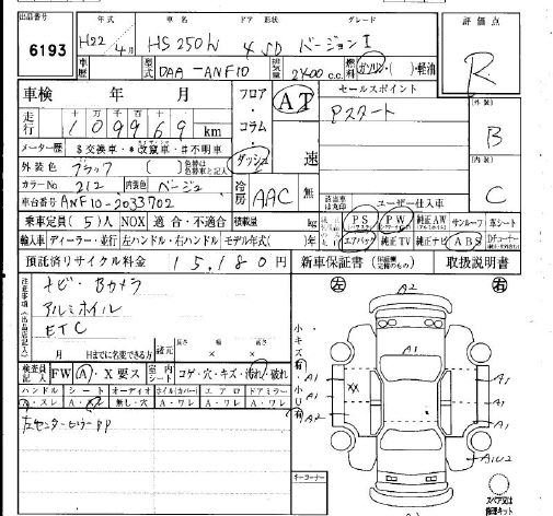 LEXUS HS250H