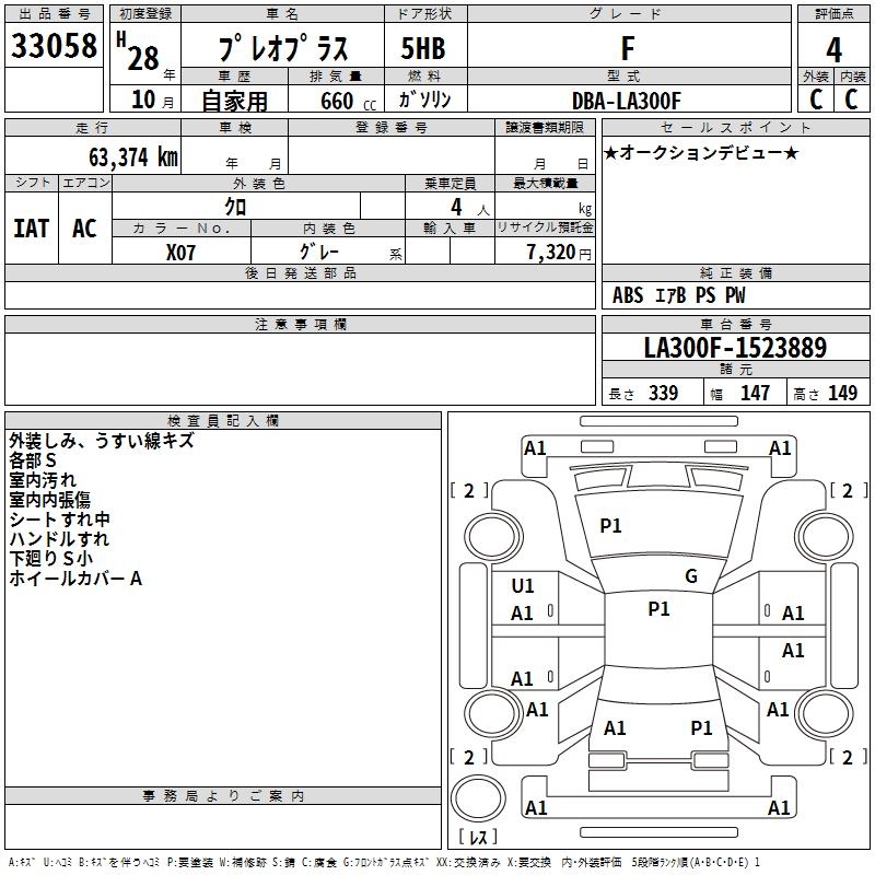 SUBARU PLEO PLUS