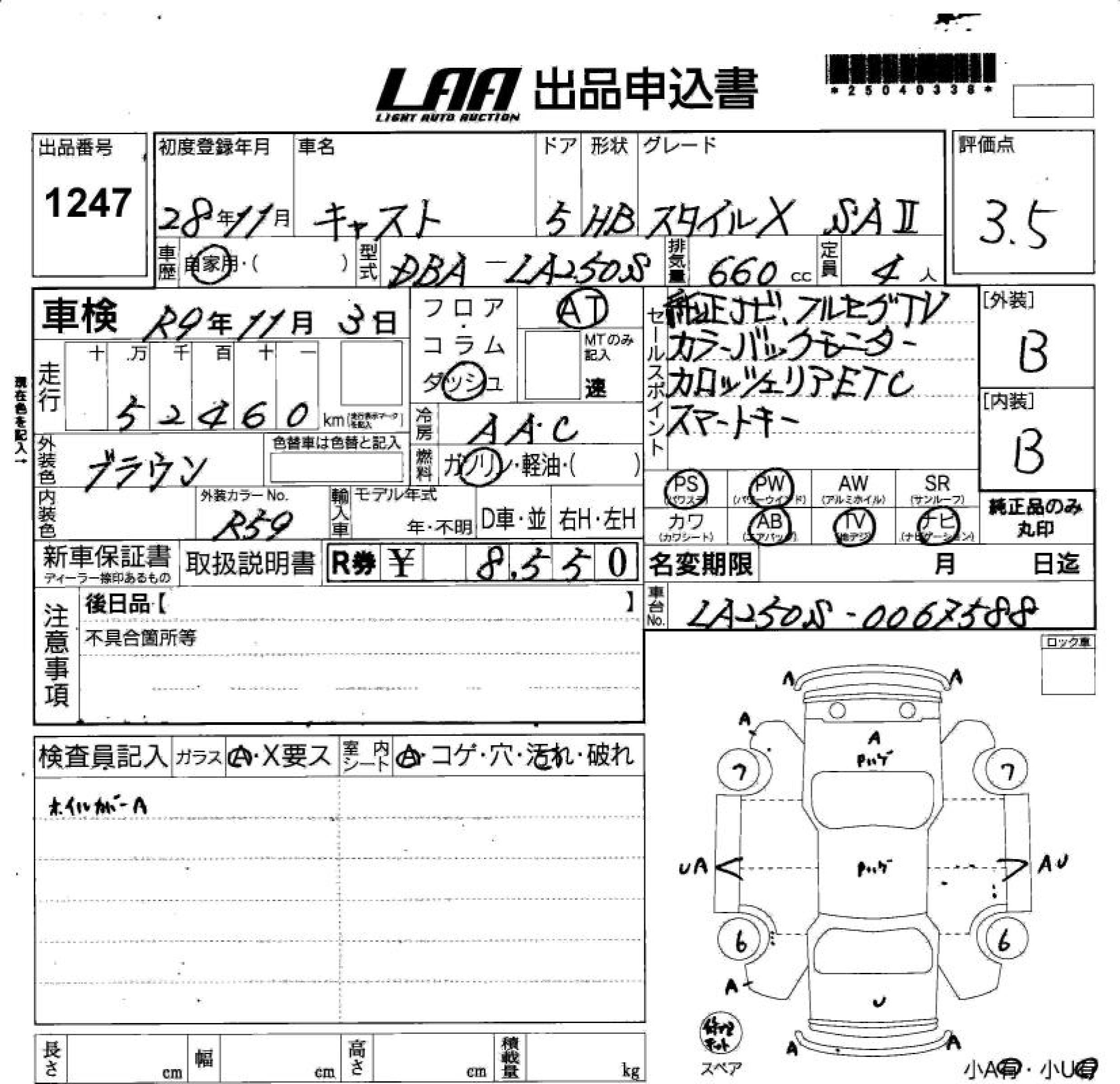 DAIHATSU CAST